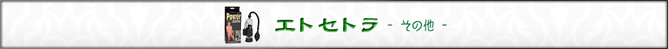 エトセトラ その他